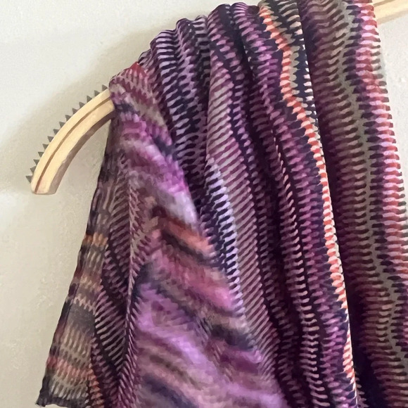 Maison Tara Purple Striped Multi Midi Dress Sz 12 Classic Spring Easter Dress - Picture 5 of 13